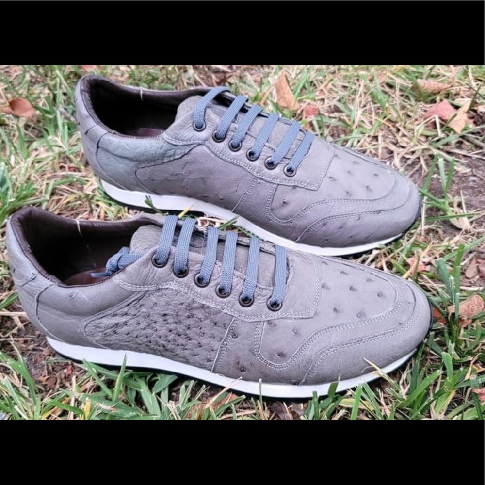 Brand new authentic ostrich leather shoes